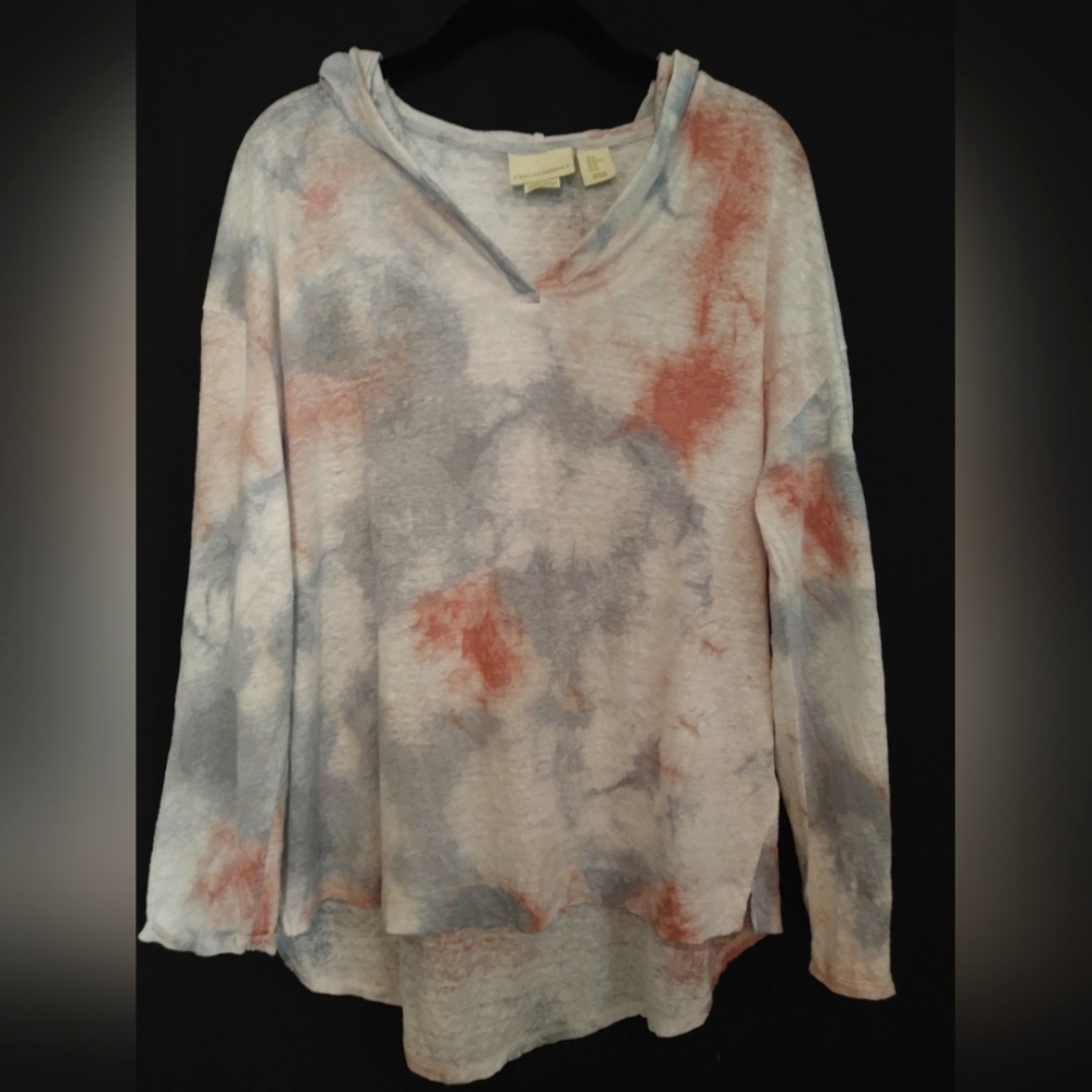 Cynthia Rowley 100% Linen Hoodie - Women's XLarge